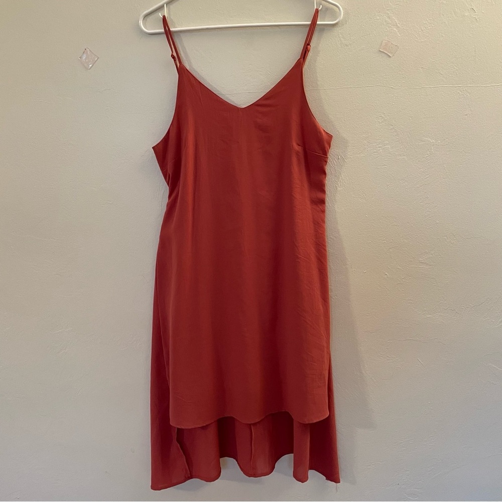 She + Sky Swing A-line Dress with Tie in Mauve